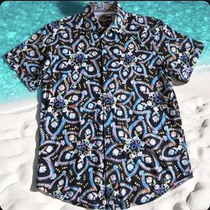 Robert Graham Men's Halder Short Sleeve Shirt Size S